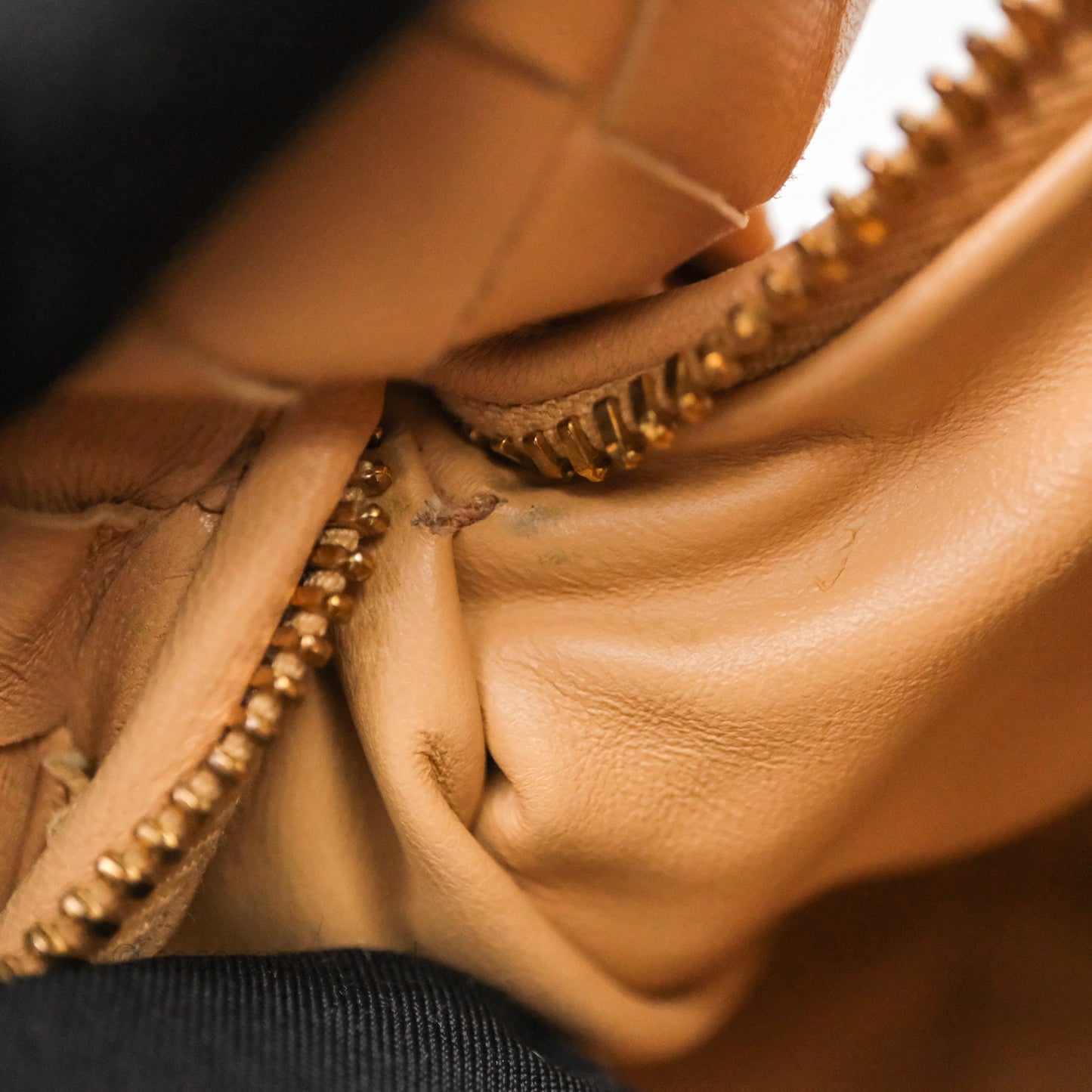 Bottega Veneta Mini Jodie Bag Intrecciato Beige Lambskin