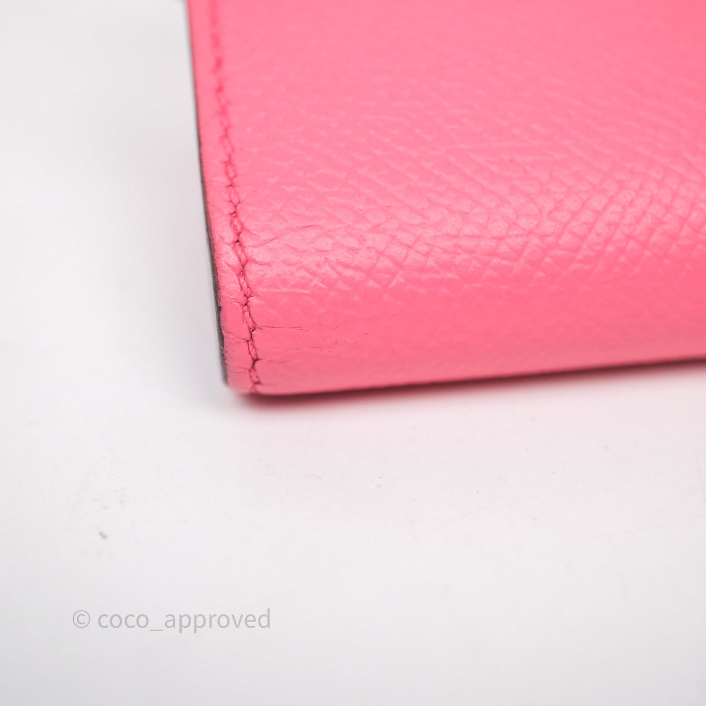 Hermès Kelly Depliant Medium Wallet Rose Epsom Gold Hardware