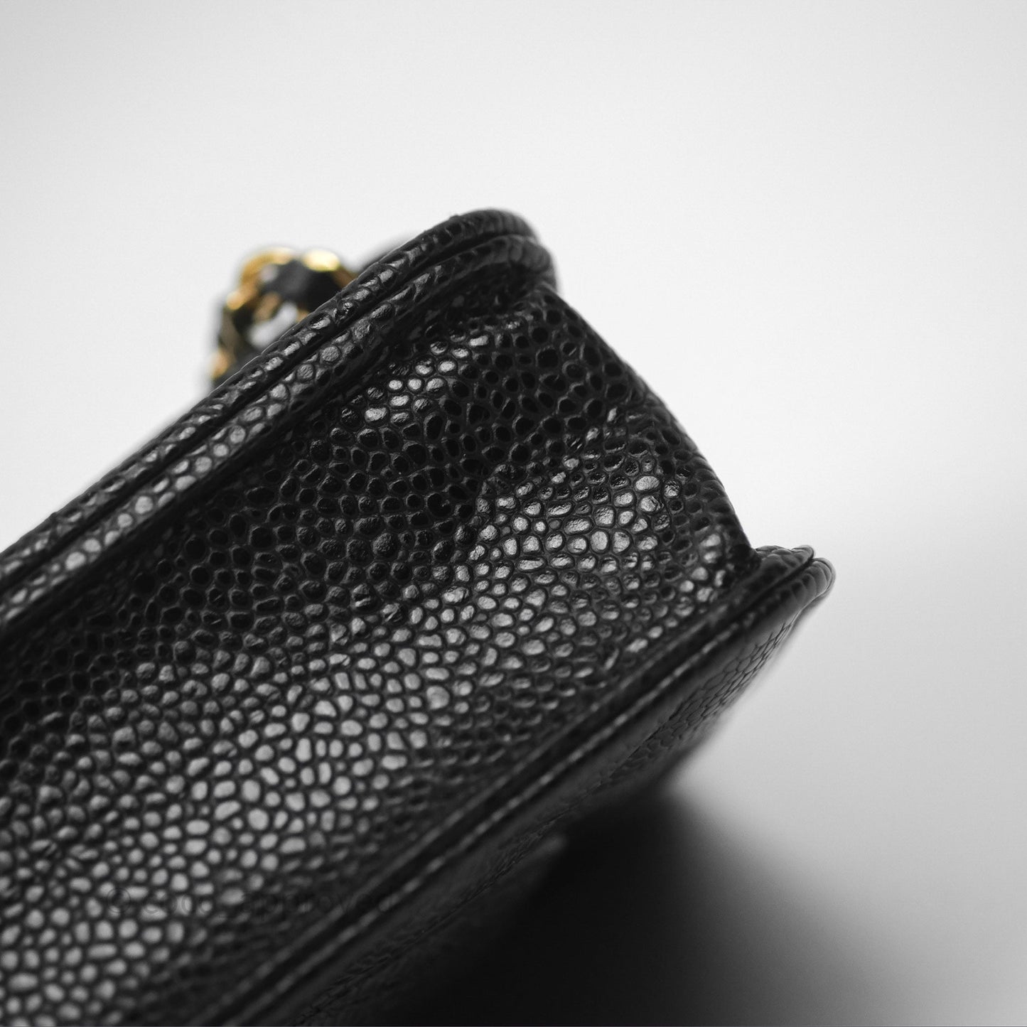 Chanel Classic Wallet On Chain WOC Quilted Black Caviar Gold Hardware