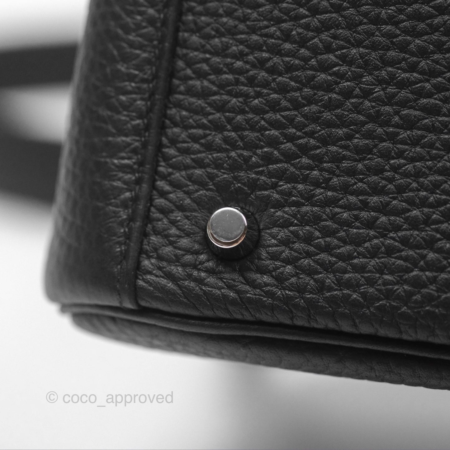 Hermès Mini Lindy 20 Noir 89 Clemence Palladium Hardware