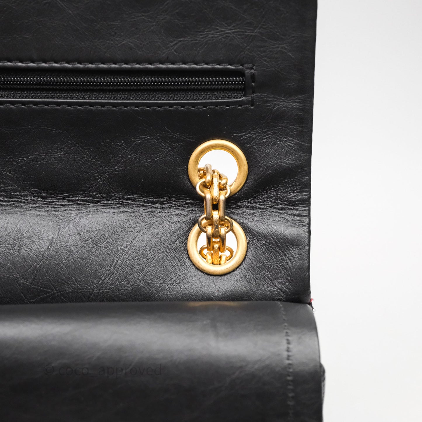 Chanel Reissue 225 Flap Black Aged Calfskin Gold Hardware