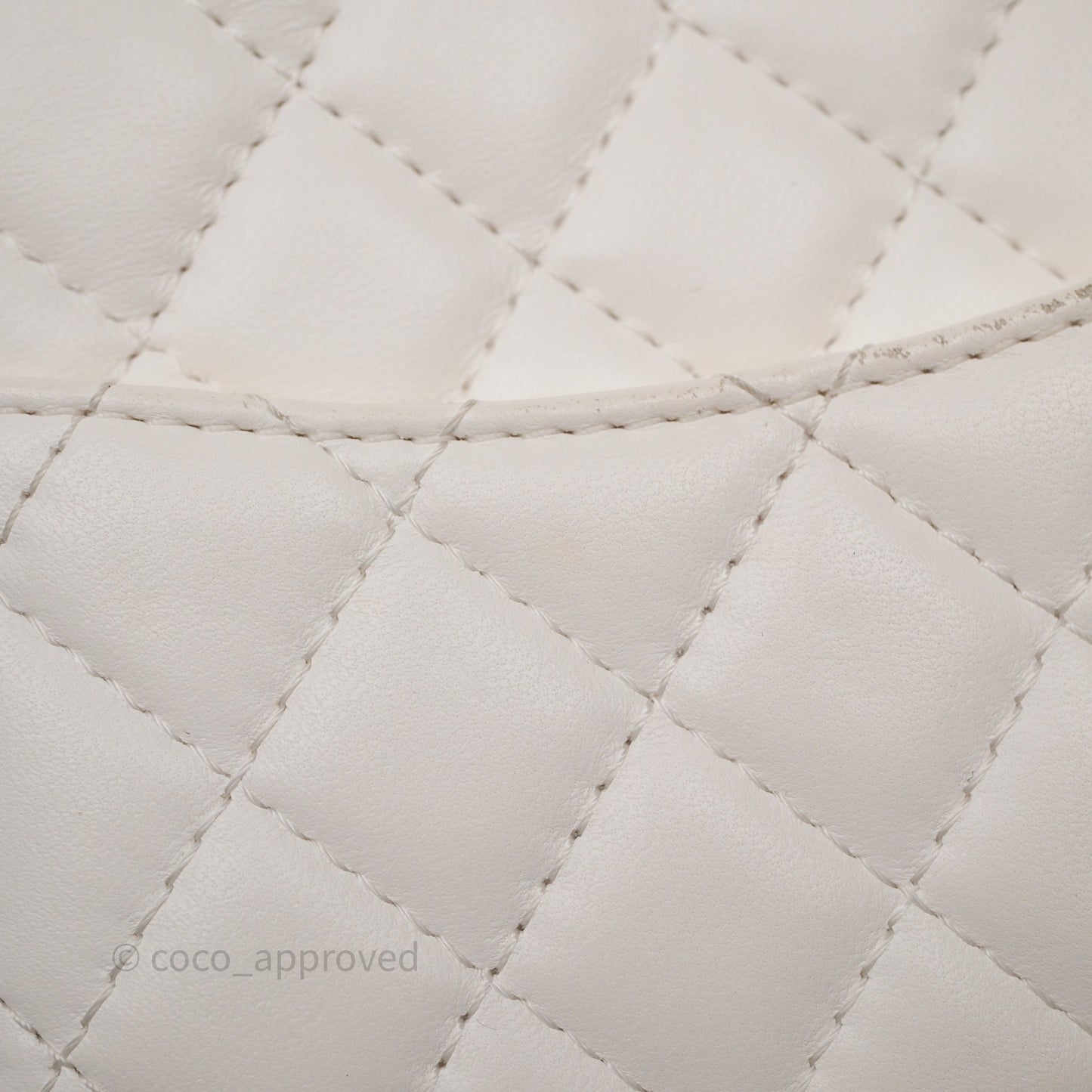 Chanel Large Heart Bag White Lambskin Gold Hardware
