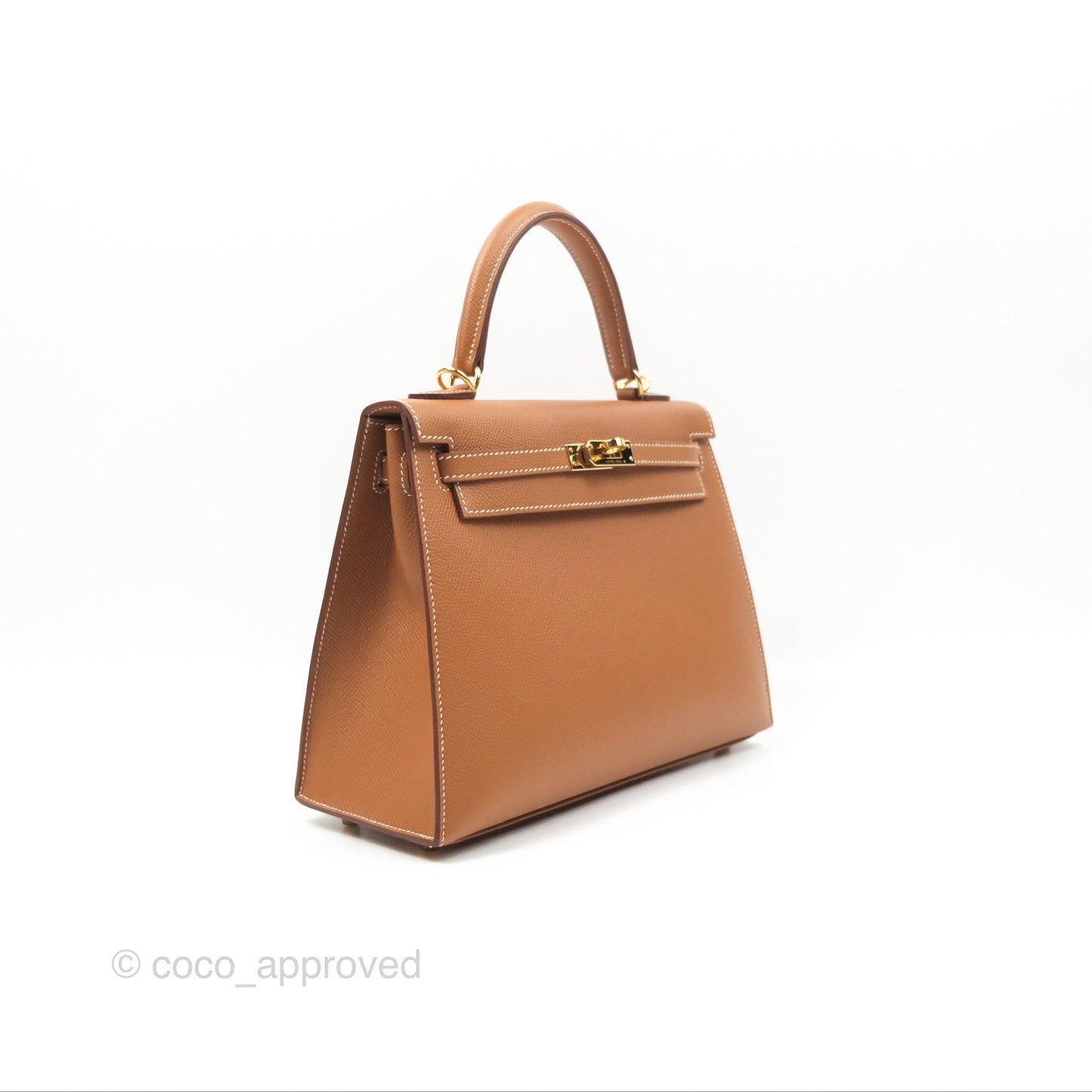 Hermès Kelly 25 Sellier Gold Epsom Gold Hardware