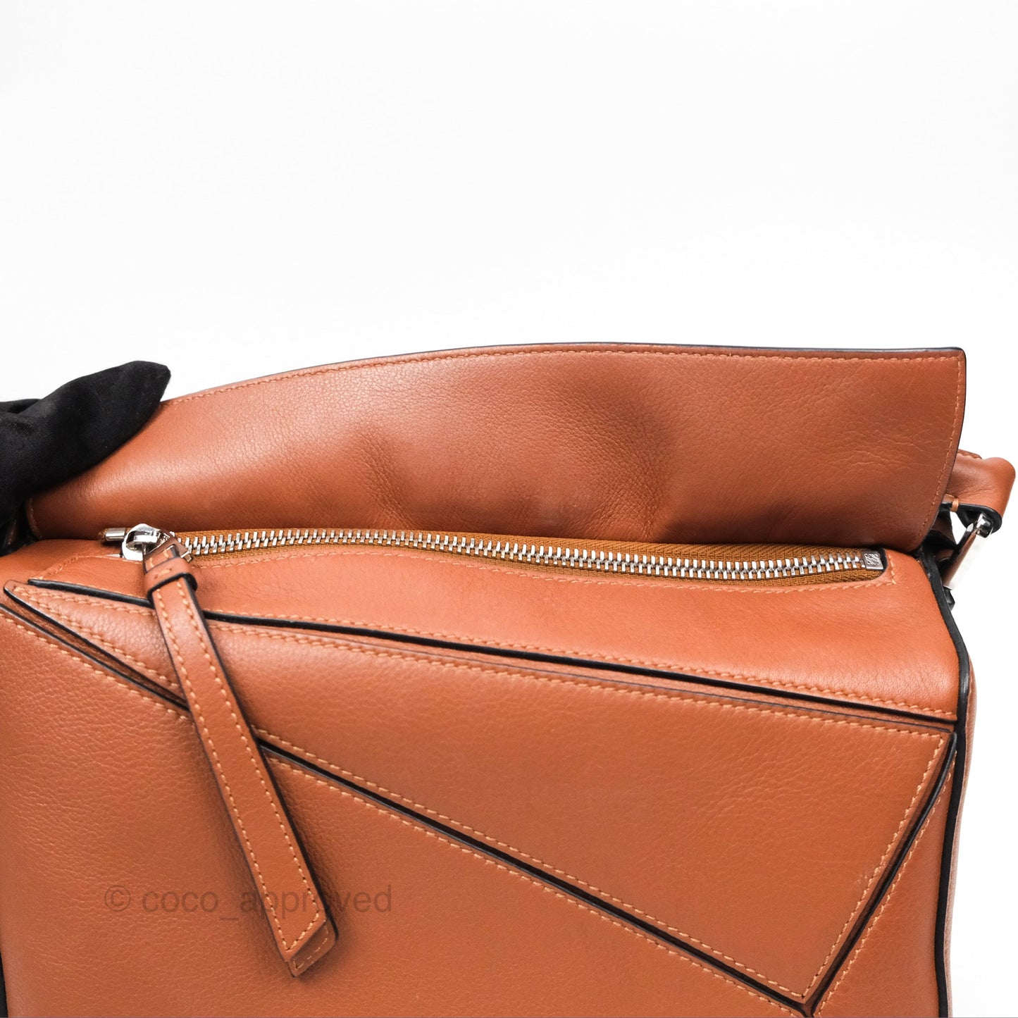 Loewe Small Puzzle Bag Tan Calfskin