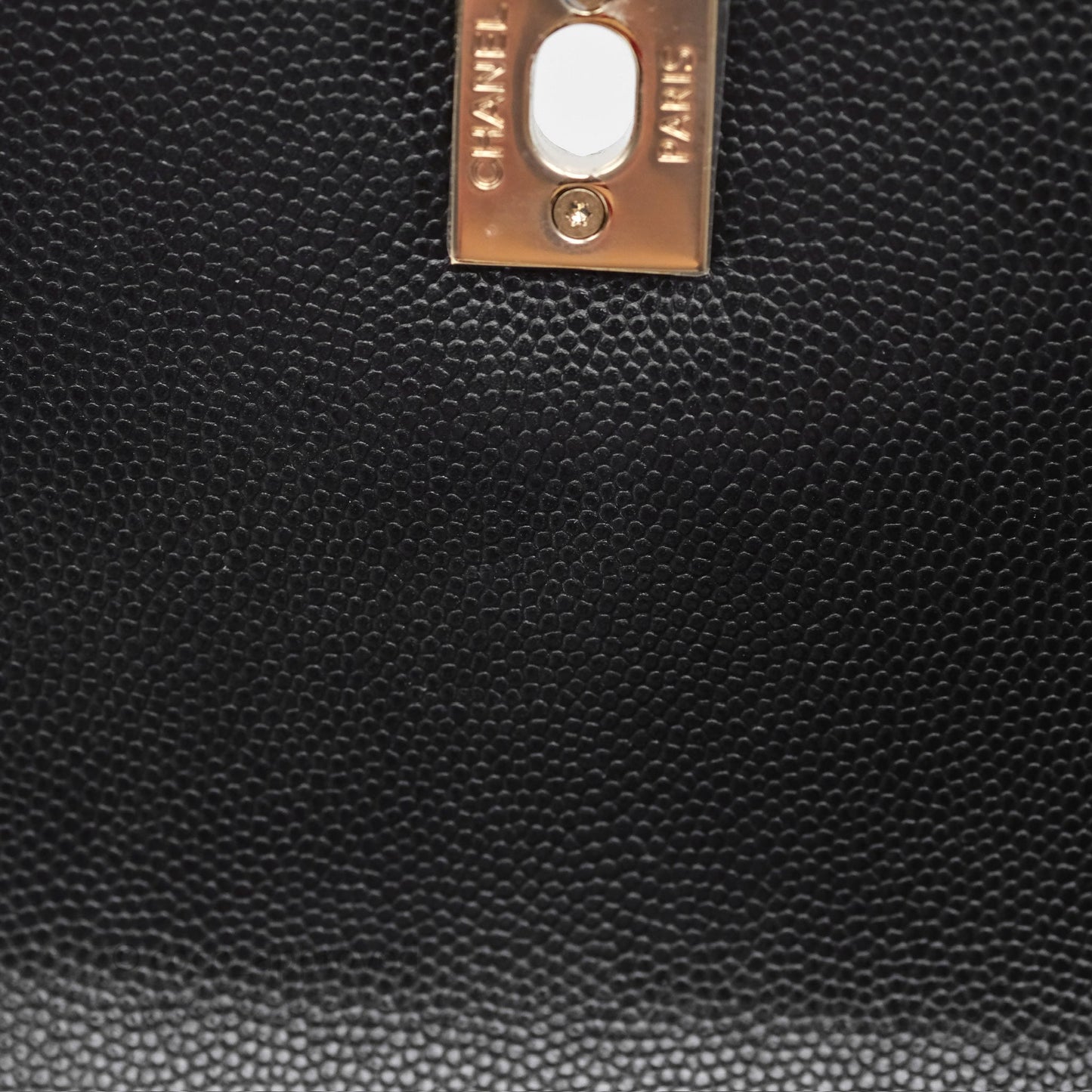 Chanel Mini Coco Handle Quilted Black Caviar Gold Hardware
