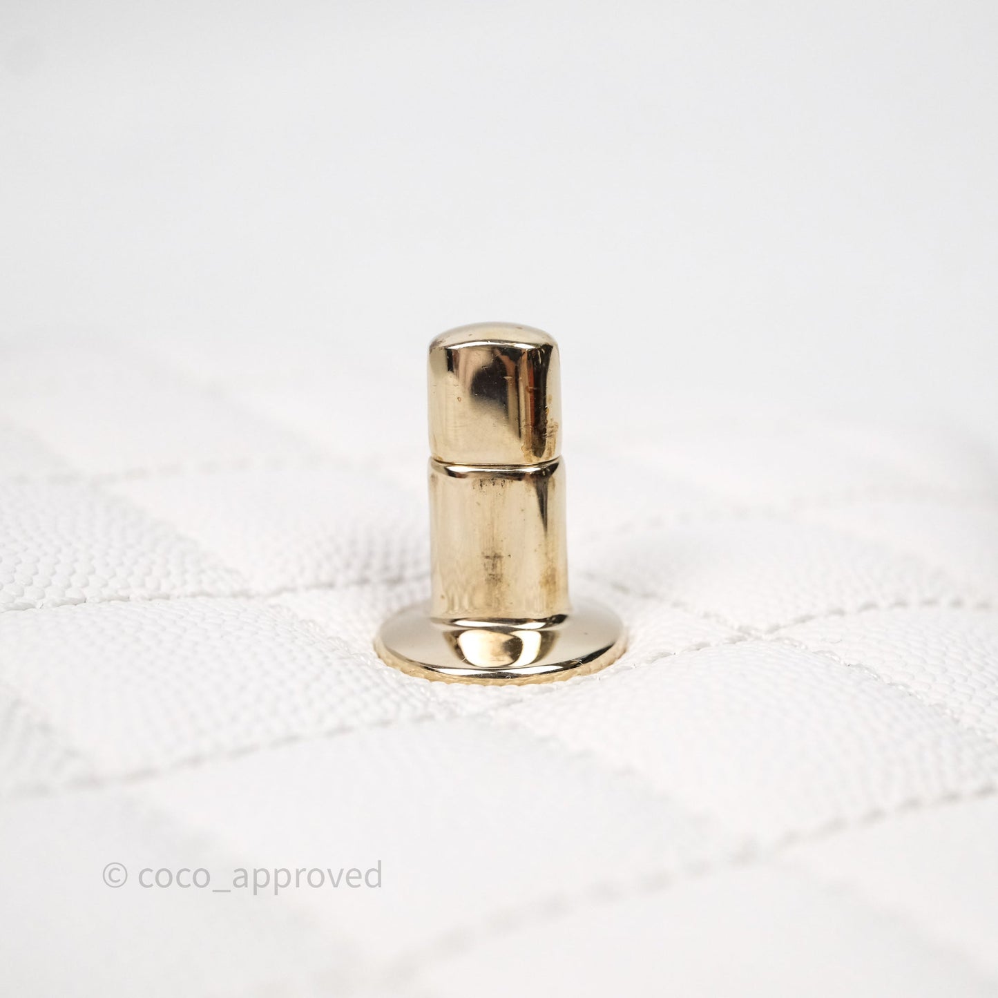 Chanel Mini Coco Handle Quilted White Caviar Gold Hardware