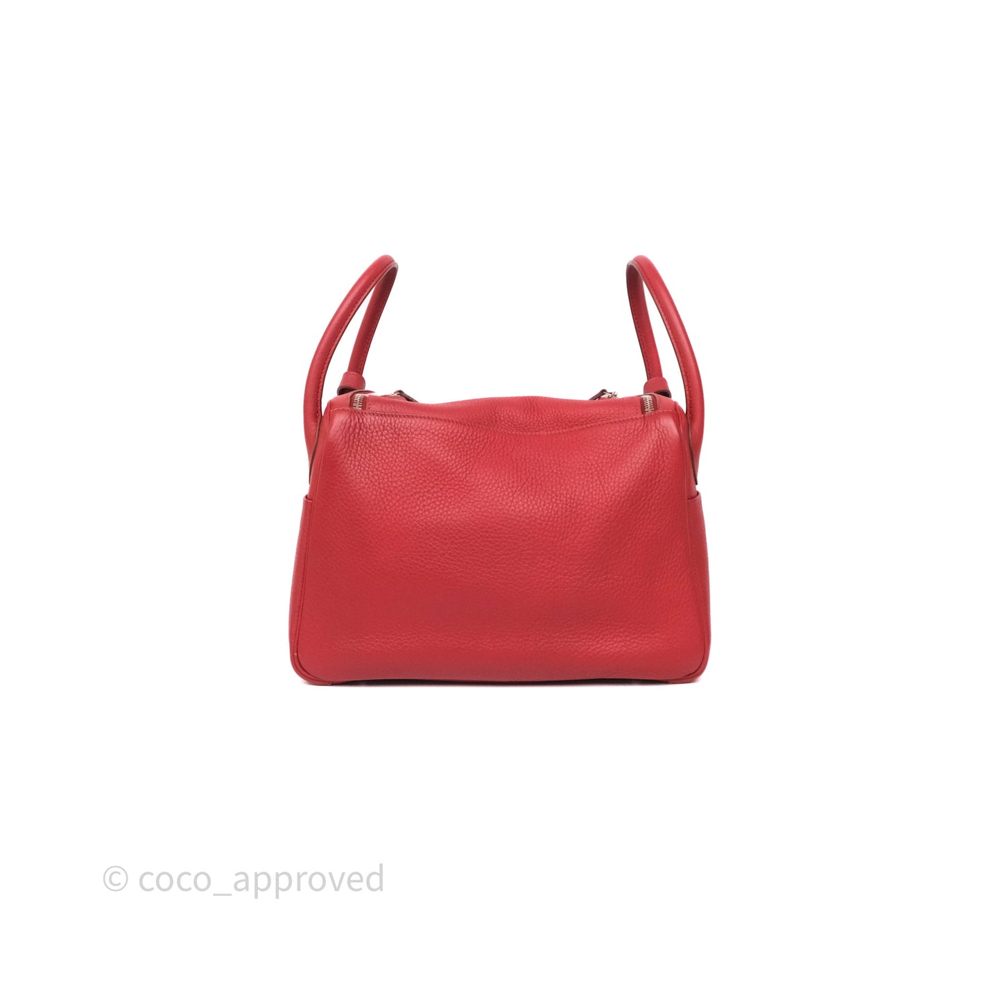 Hermès Lindy 30 Rouge Garance 54 Clemence Palladium Hardware