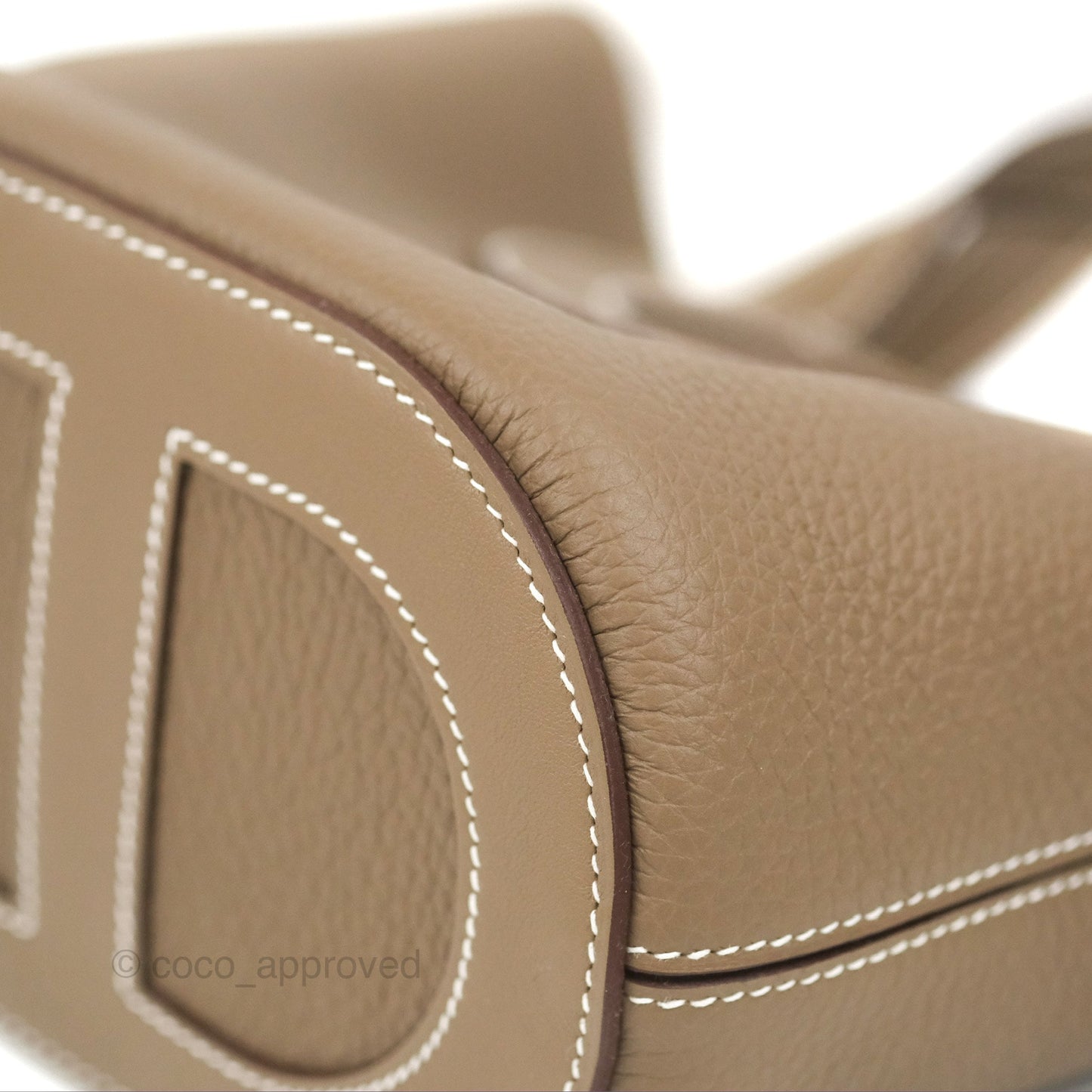 Hermes In-The-Loop 18 Etoupe Clemence Gold Hardware