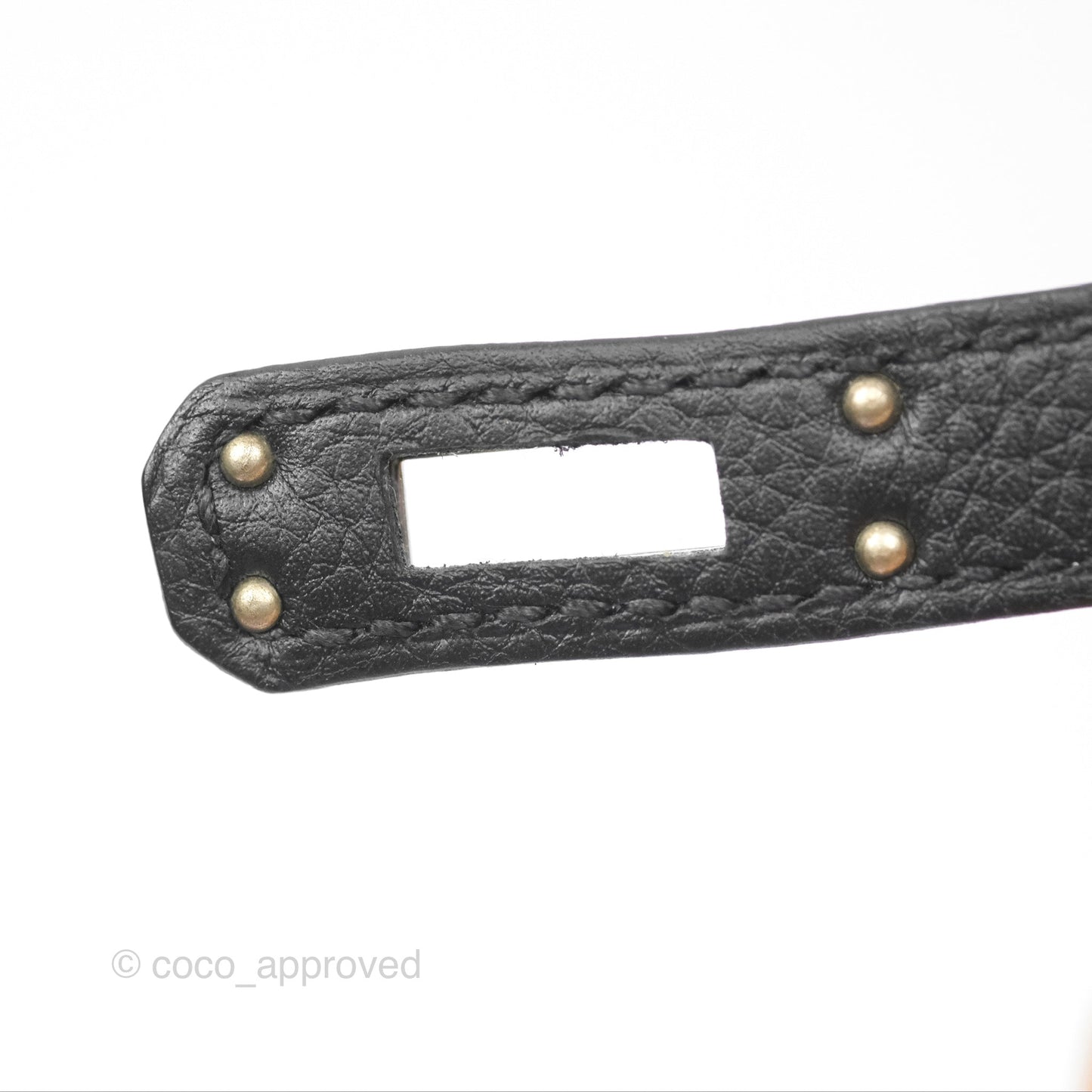 Hermès Retourne Kelly 25 Black Togo Palladium Hardware