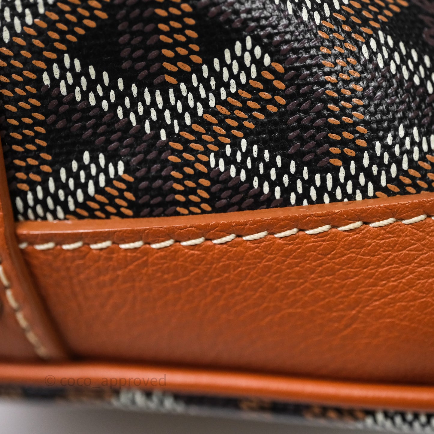 Goyard Petit Flot Bucket Bag Black & Tan Goyardine
