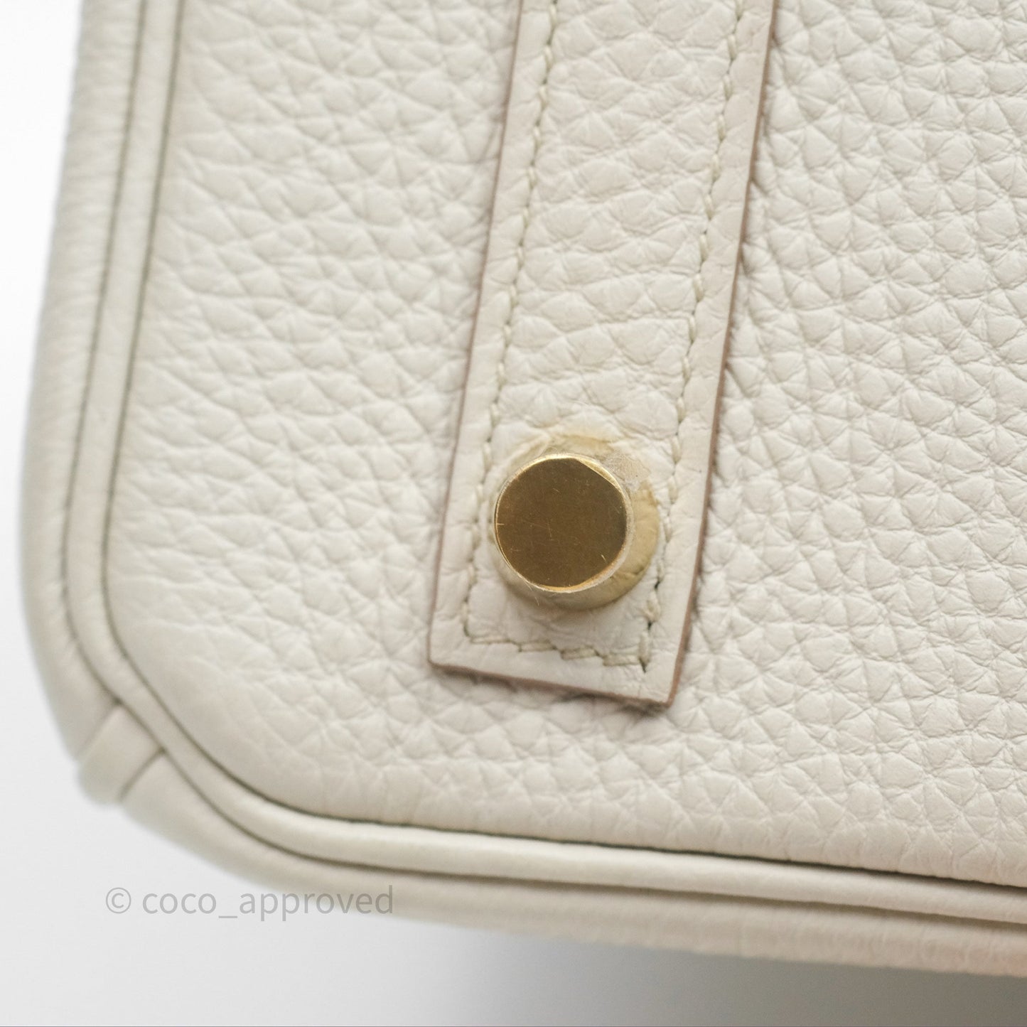 Hermès Birkin 25 Retourne Beton Togo Gold Hardware