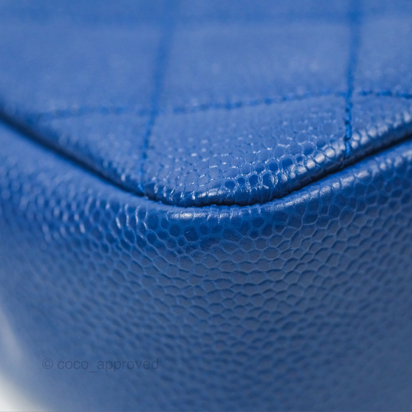 Chanel Quilted Mini Square Flap Bag Dark Blue Caviar Incognito