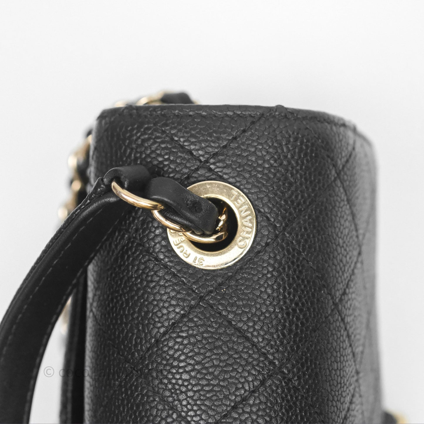 Chanel Small CC Cuba Flap Bag Black Caviar Gold Hardware