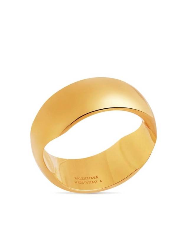 Luxury Balenciaga engraved logo polished finish ring 765847TZ99G