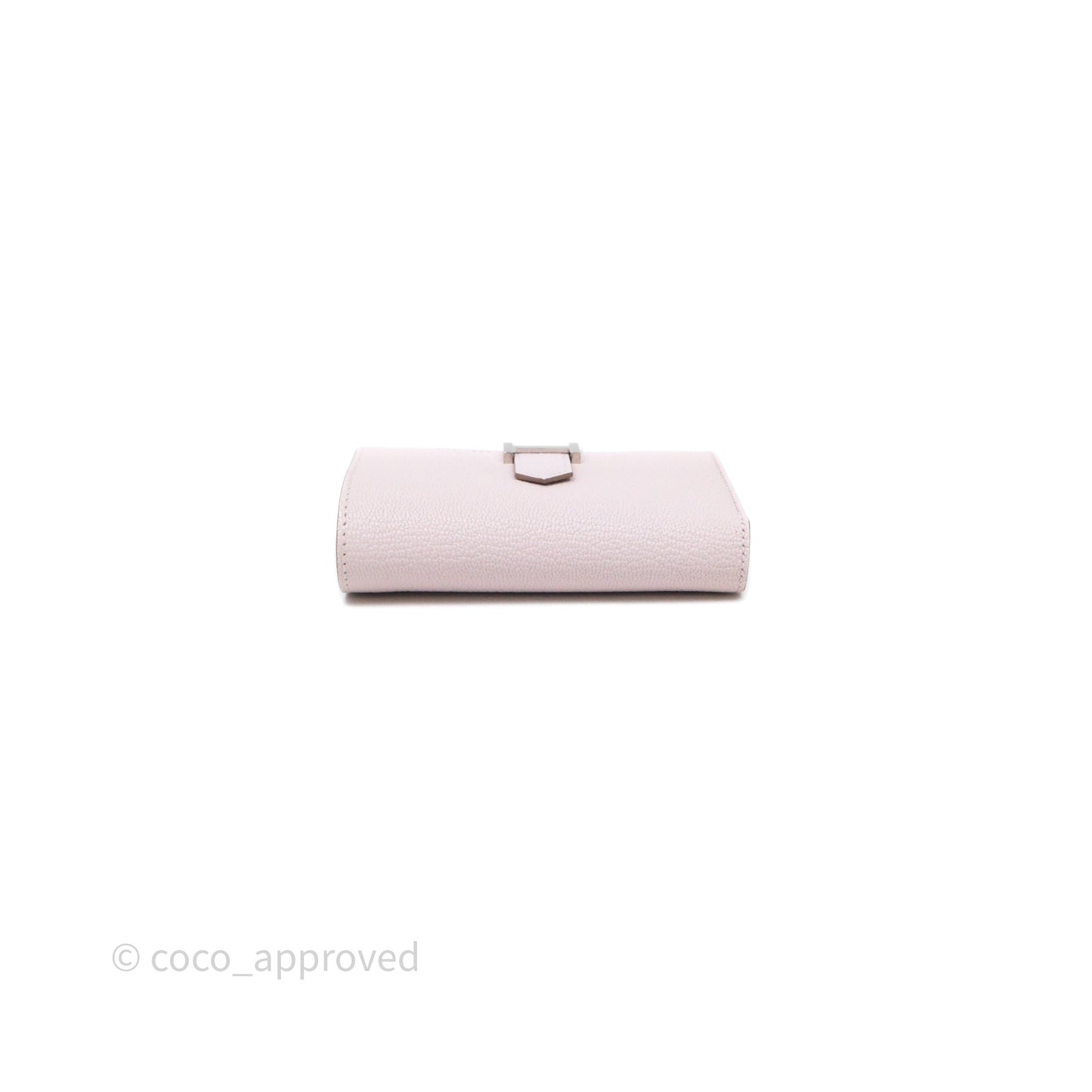 Hermes Bearn Wallet Mauve Pale 09 Palladium Hardware