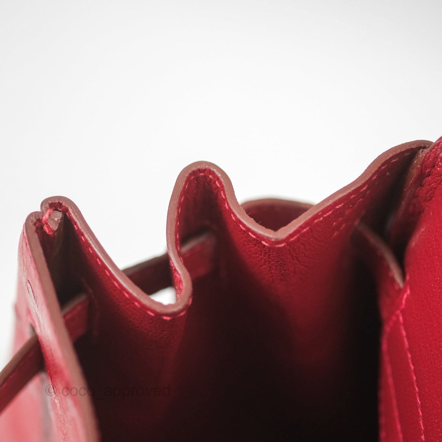 Hermès Birkin Retourne 30 Rouge Vif 53 Ostrich Gold Hardware