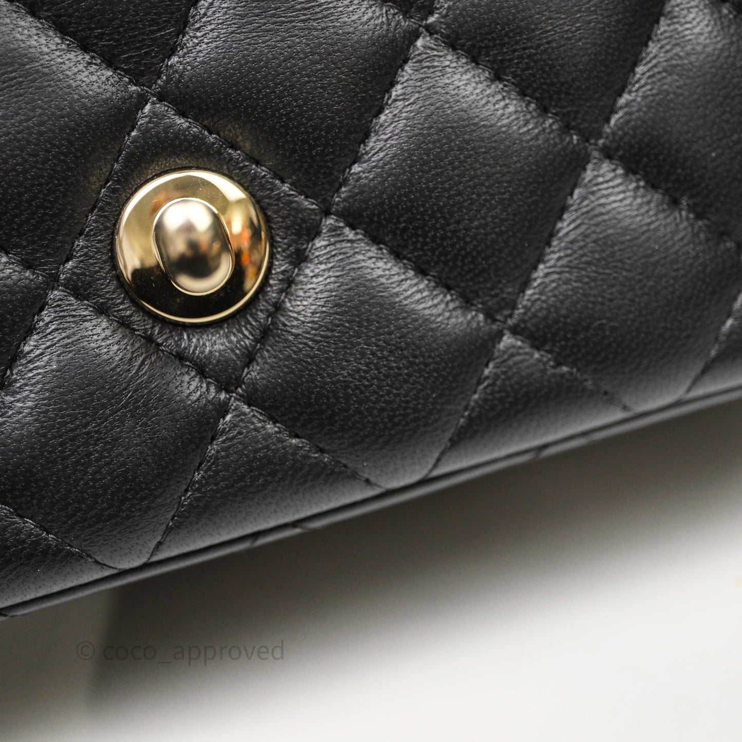 Chanel Mini Rectangular Black Lambskin Bag Gold Hardware