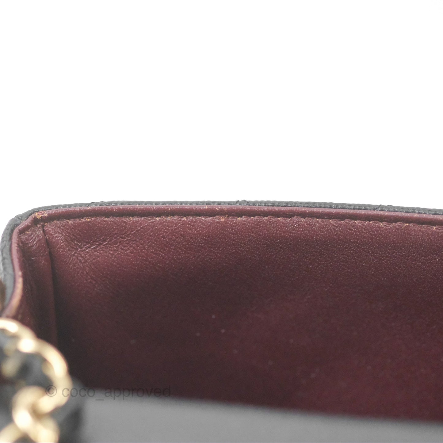 Chanel Quilted Mini Rectangular Black Caviar Gold Hardware 17B