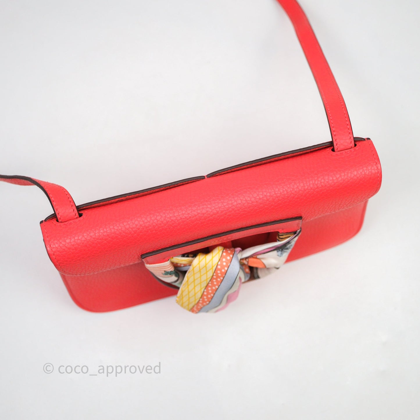 Hermès Halzan 25 Taurillon Cleme Rose Texas 0E Clemence Palladium Hardware