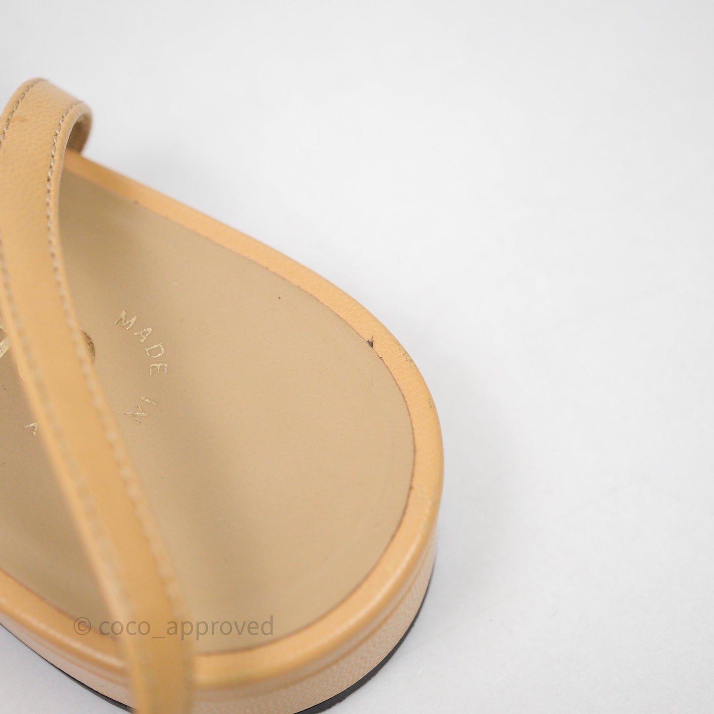 Chanel Classic Slingback Flats Beige Black Size 36