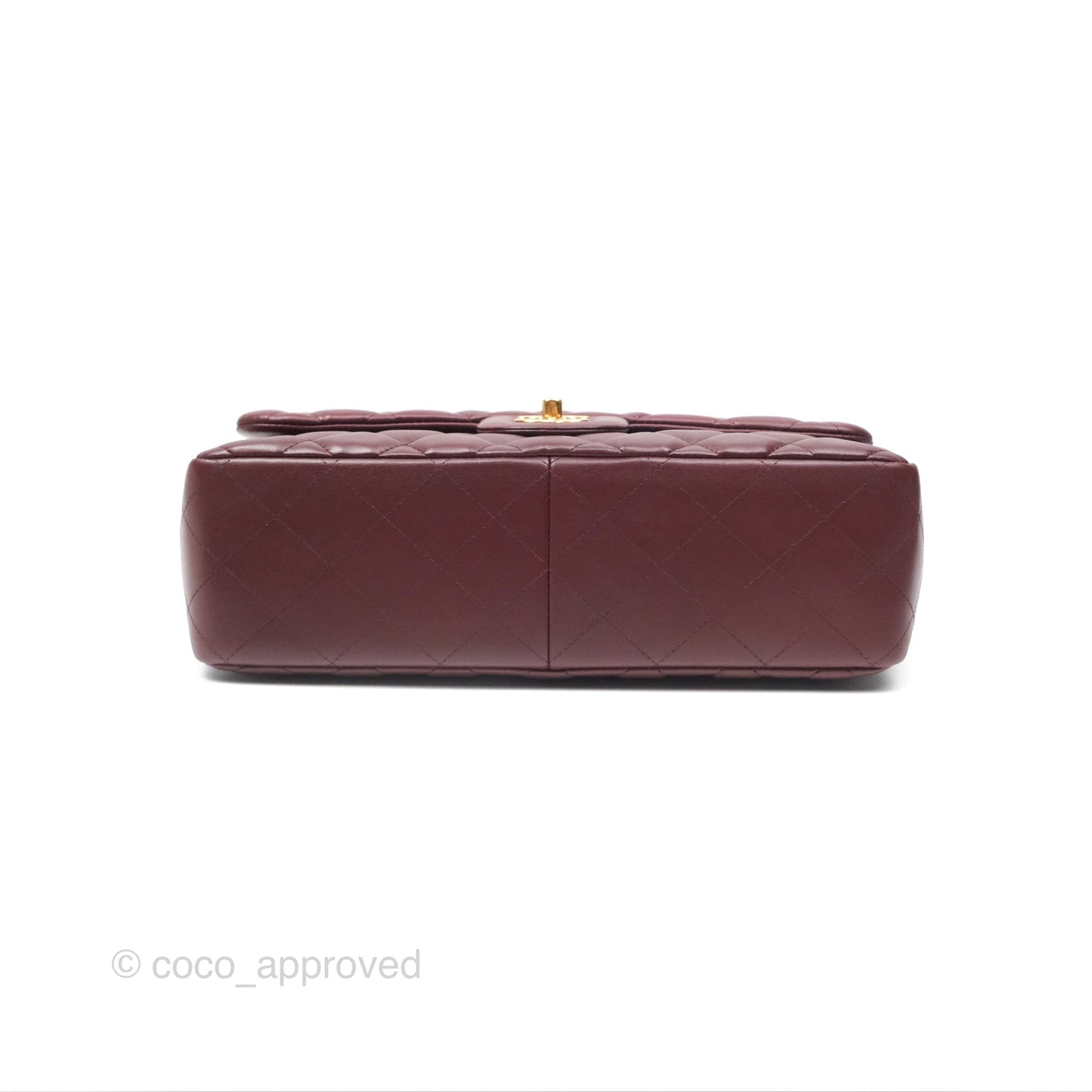 Chanel Jumbo Double Flap Burgundy Lambskin Gold Hardware