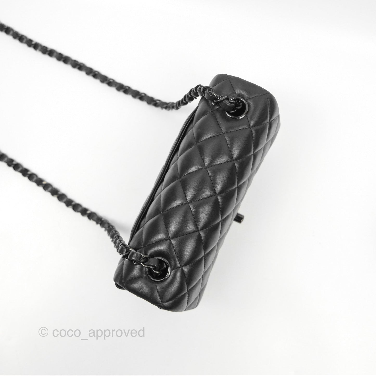 Chanel Quilted Mini Rectangular So Black Lambskin