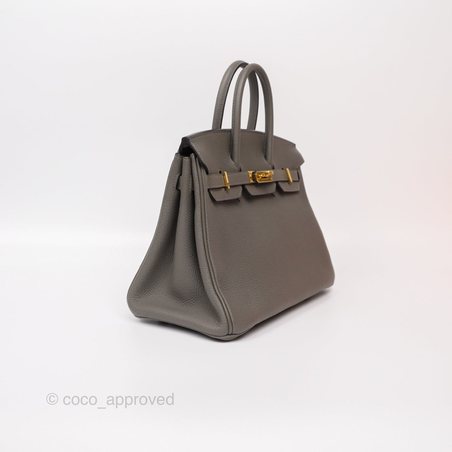 Hermès Birkin 25 Retourne Gris Meyer 0L Togo Gold Hardware