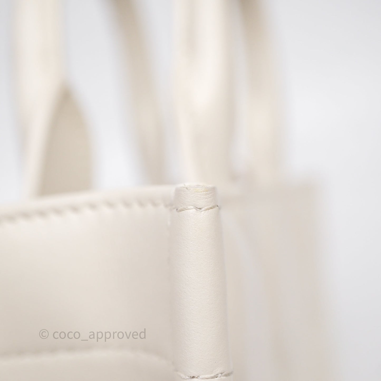 Christian Dior Mini Dior Book Tote Latte Macrocannage Calfskin Gold Hardware