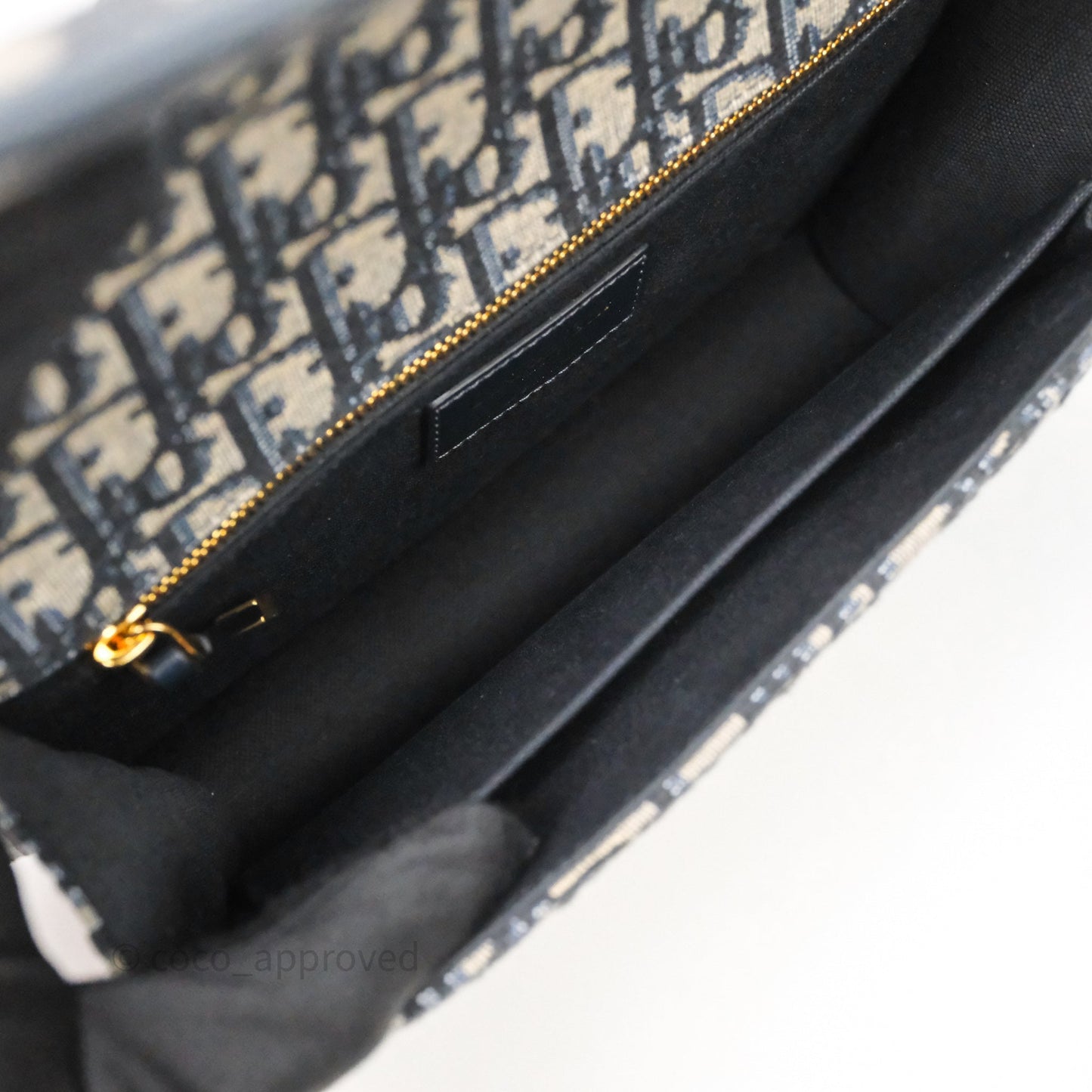Christian Dior Small 30 Montaigne Bag Blue Dior Oblique Jacquard