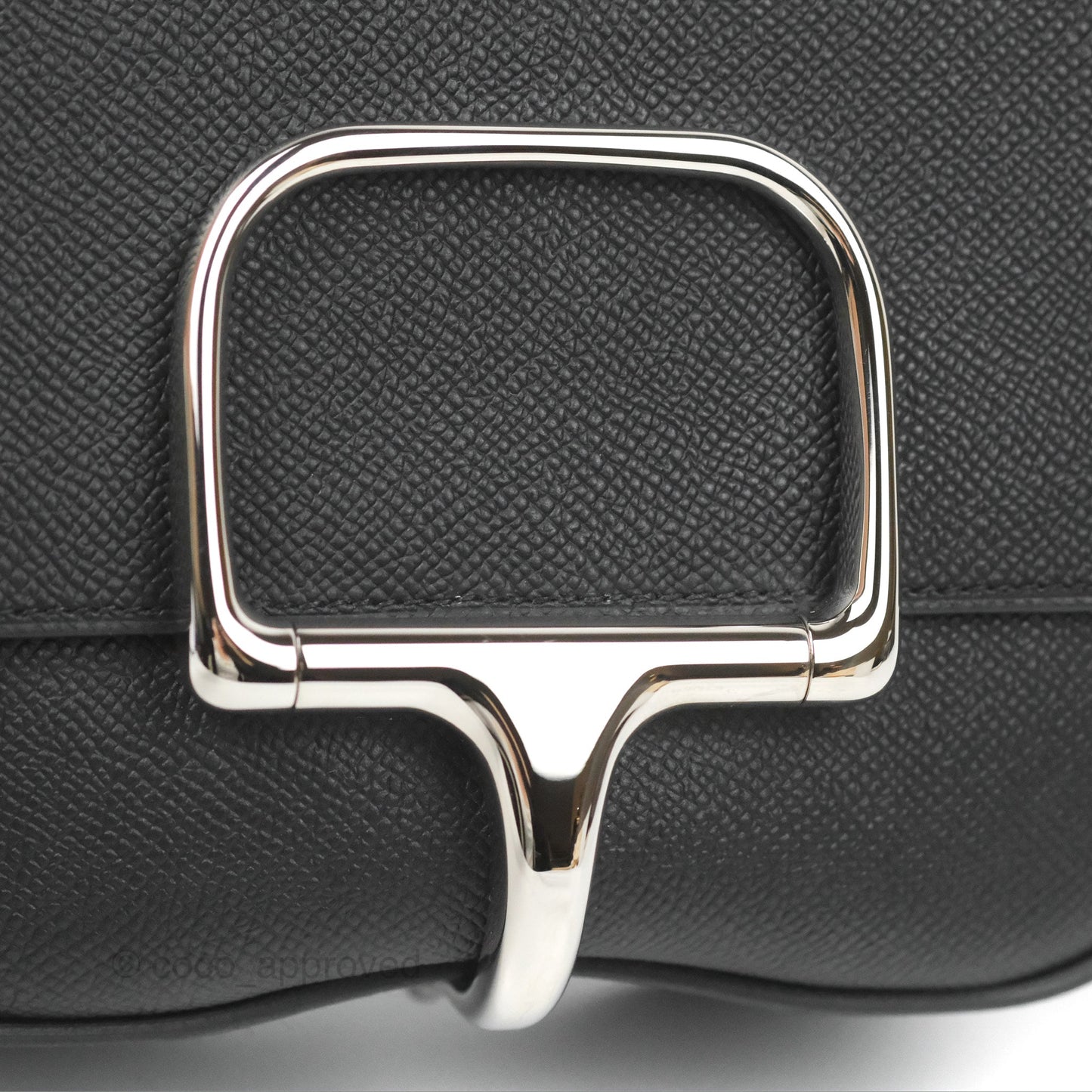 Hermès Della Cavalleria Mini Bag Black Epsom Palladium Hardware