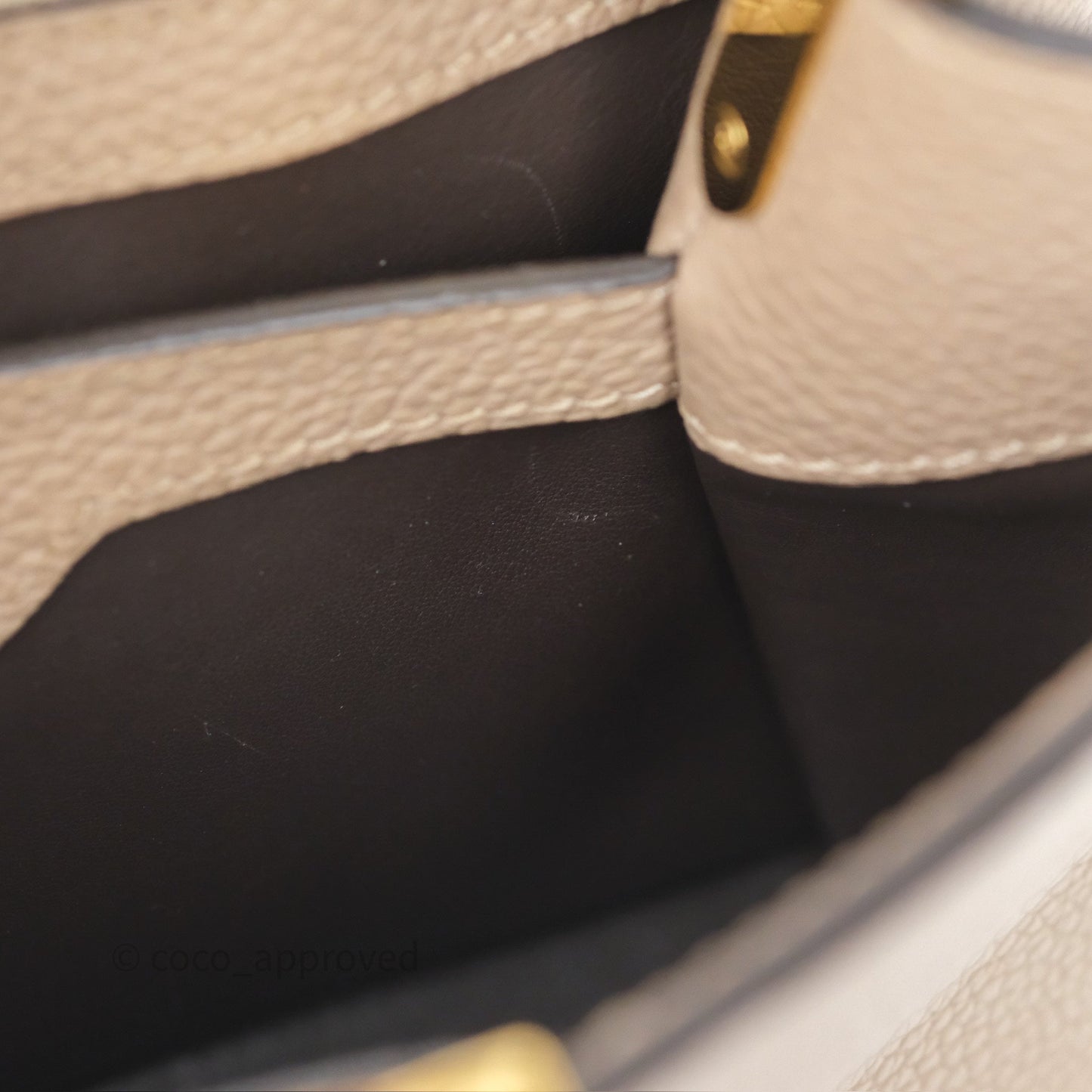 Louis Vuitton Capucines BB Taurillon Leather Galet