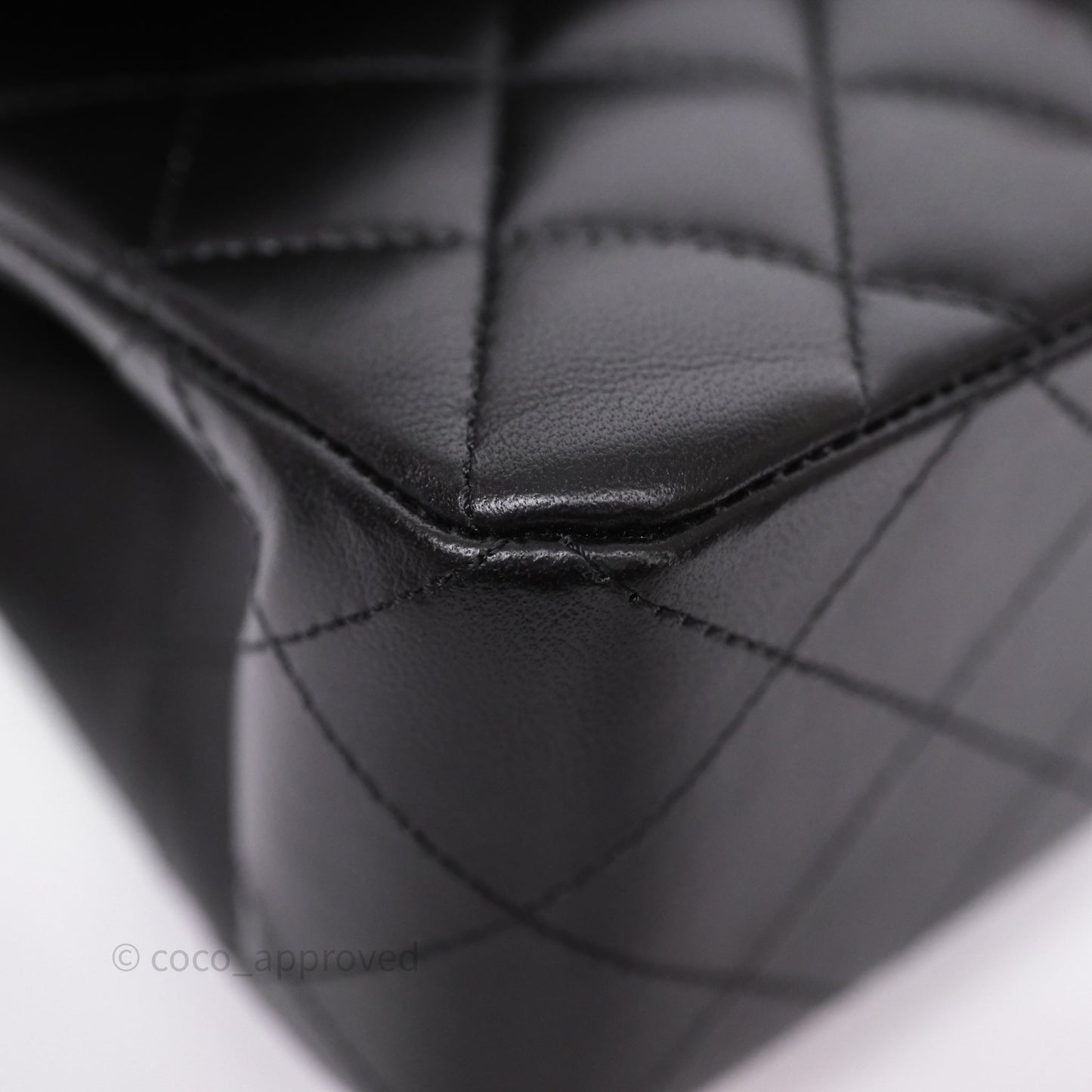Chanel Small Classic Flap Quilted Black Lambskin Gold Hardware