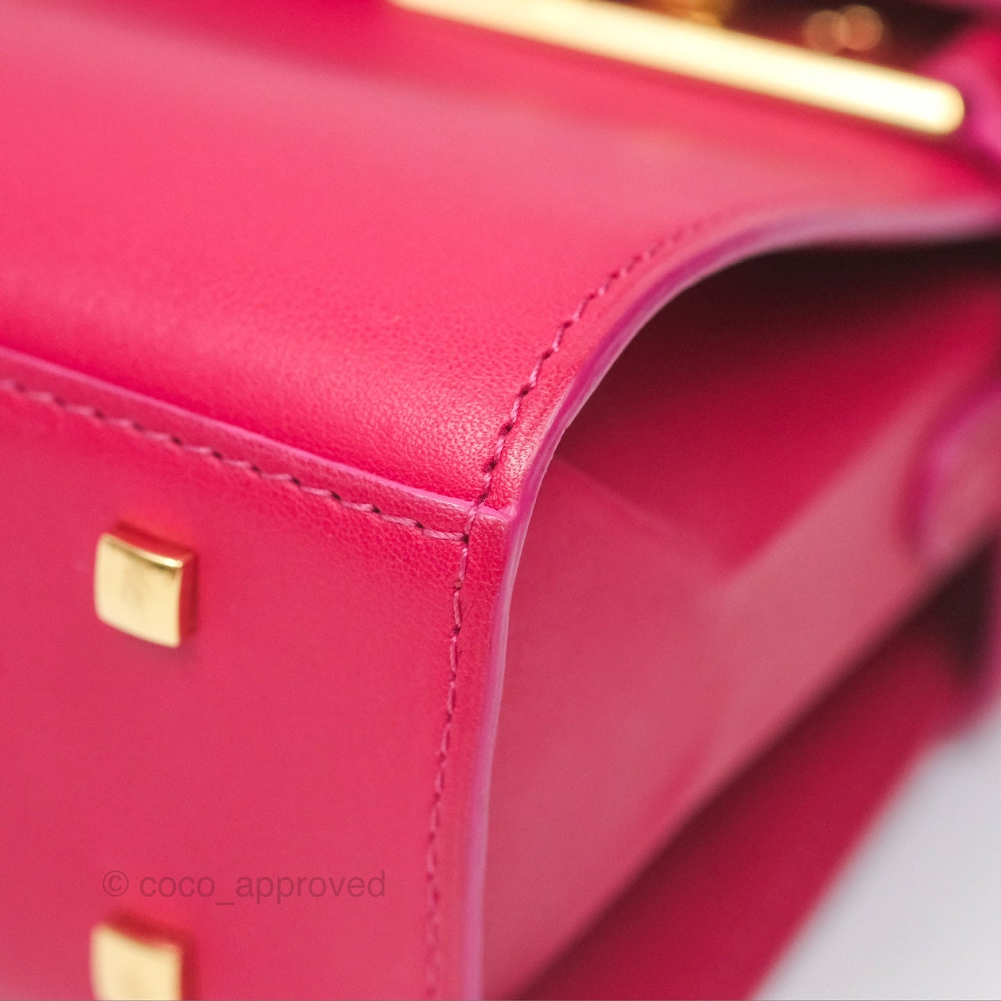Delvaux Tempête Mini in Silky Calf Framboise