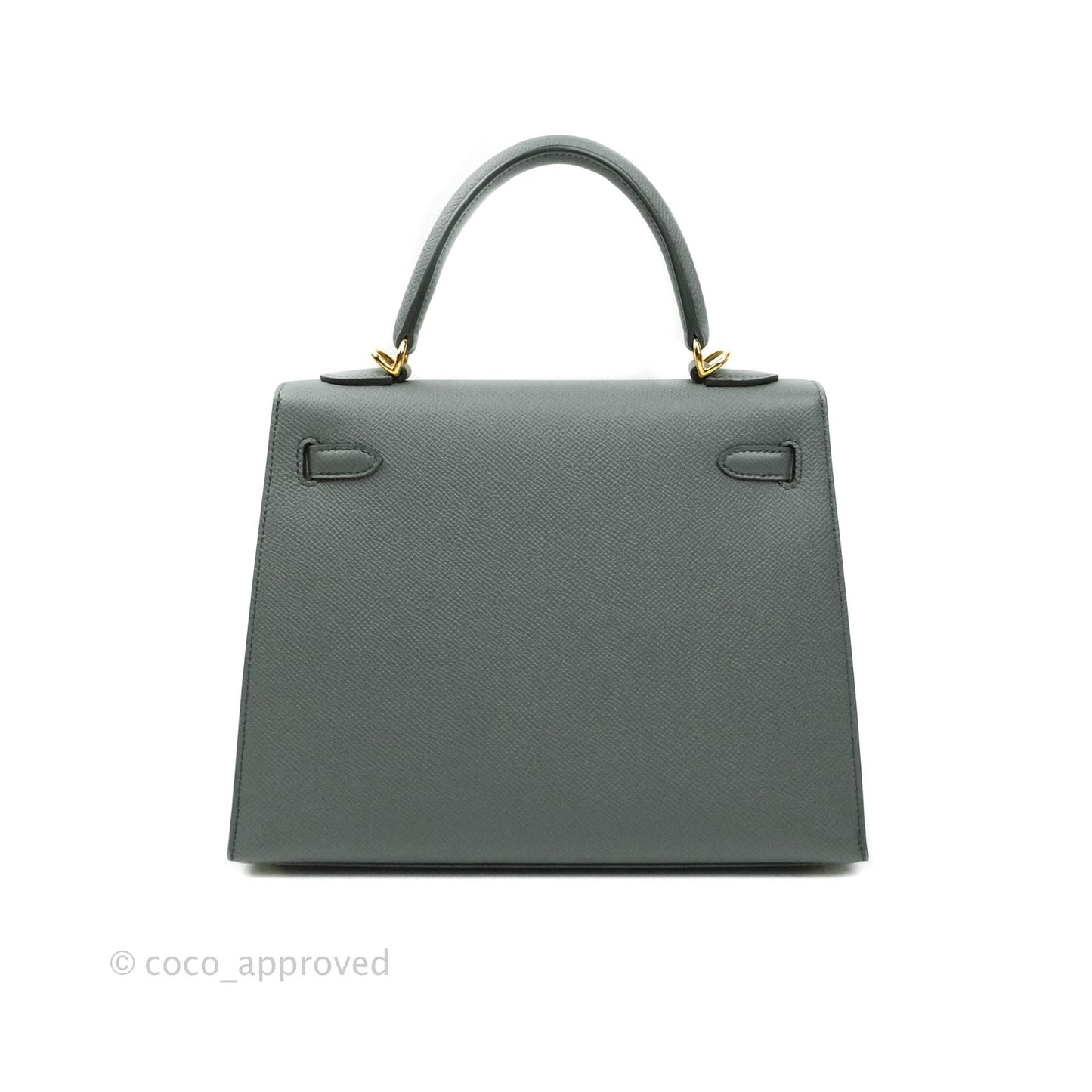 Hermès Kelly 25 Vert Amande Epsom Sellier Gold Hardware