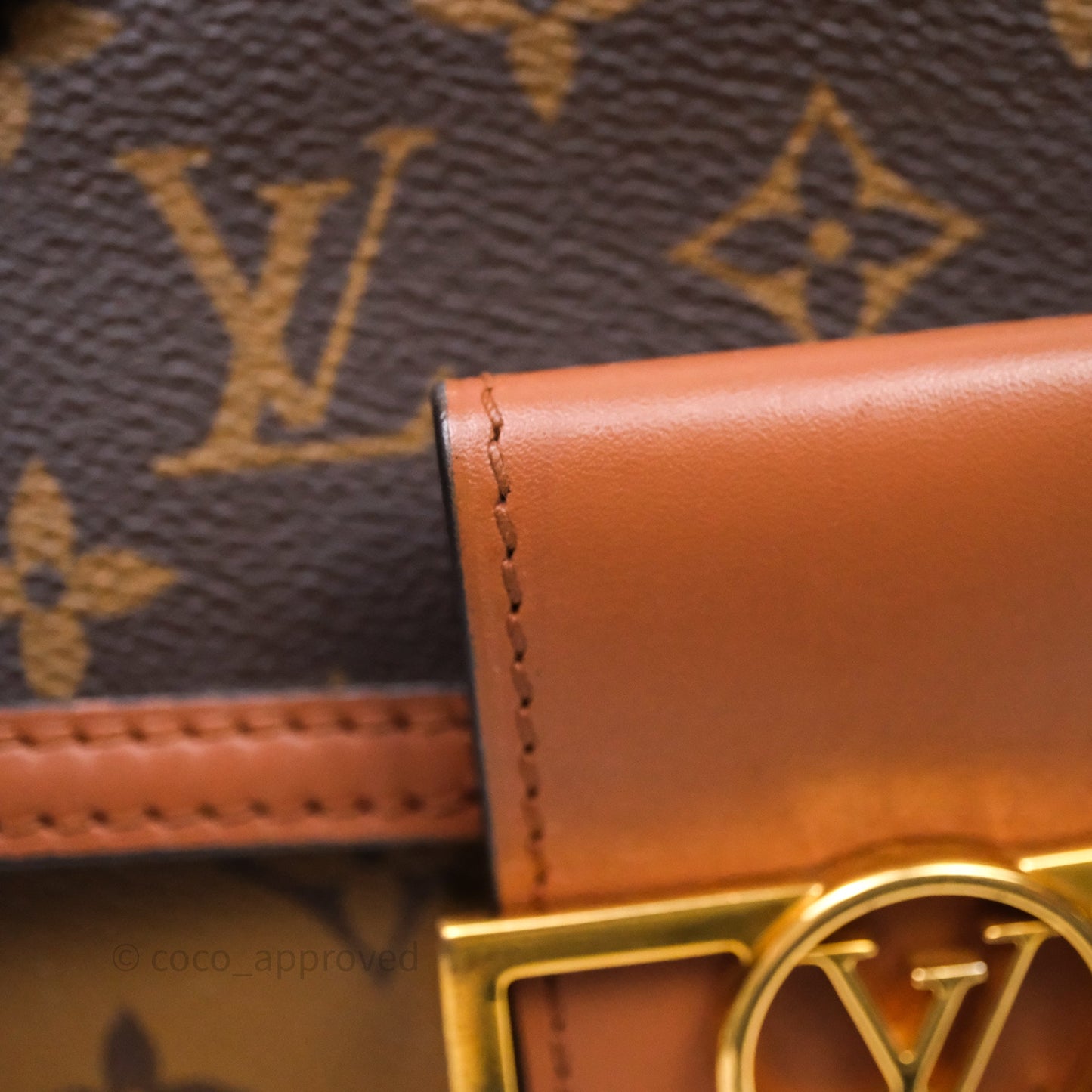 Louis Vuitton Mini Dauphine Monogram Tan Calfskin