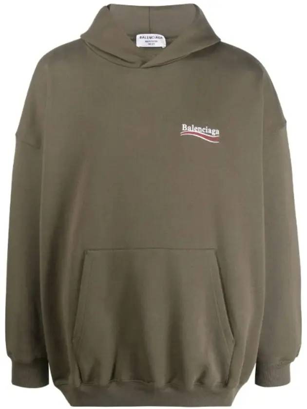 Luxury Balenciaga Political Campaign Oversized Fit Hoodie Green