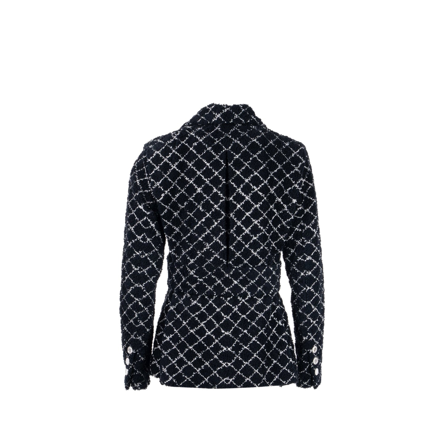 Chanel 19C Size 34 Jacket Cotton Knit Black/White