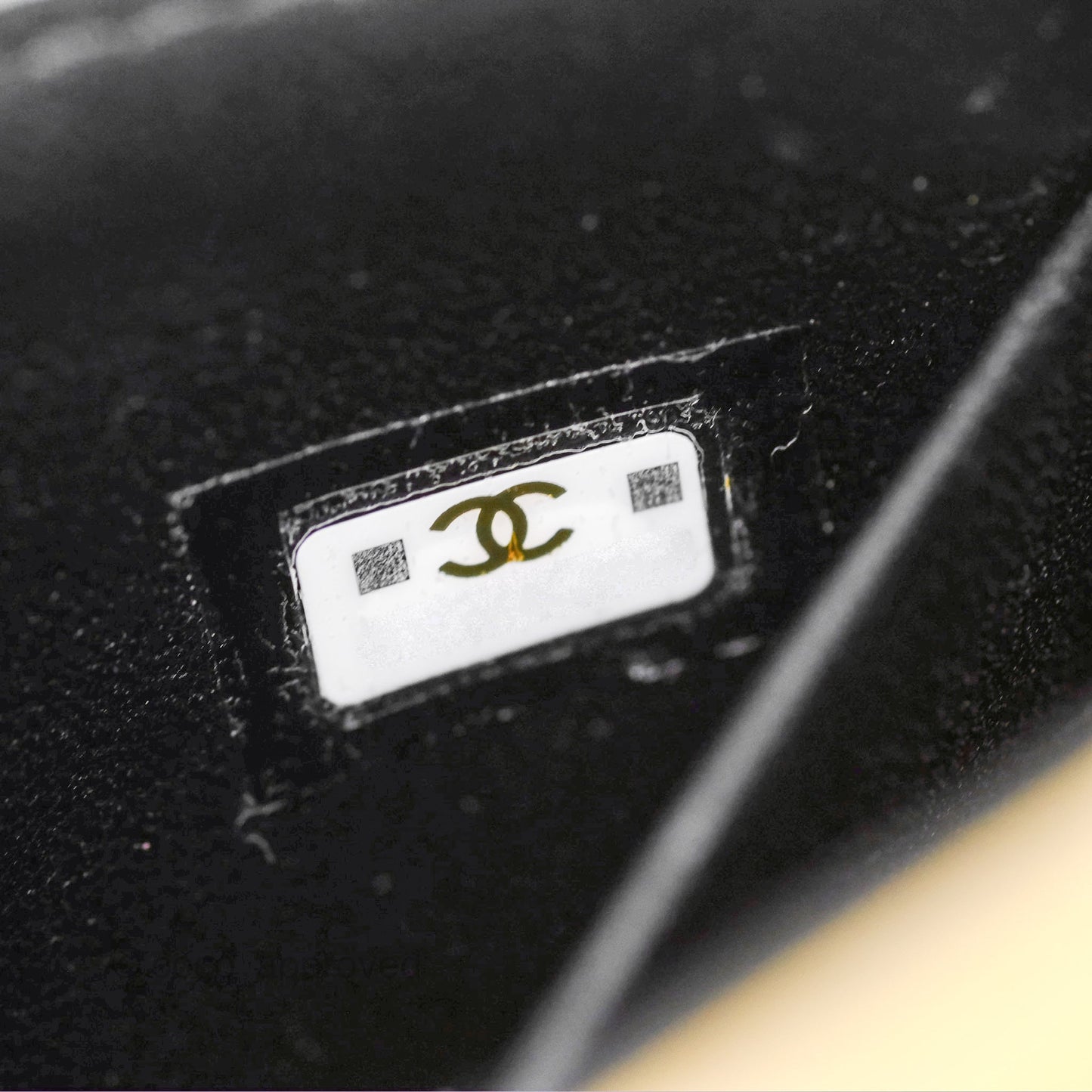 Chanel Mini Enamel Handle Clutch on Chain Black Lambskin Gold Hardware 22B
