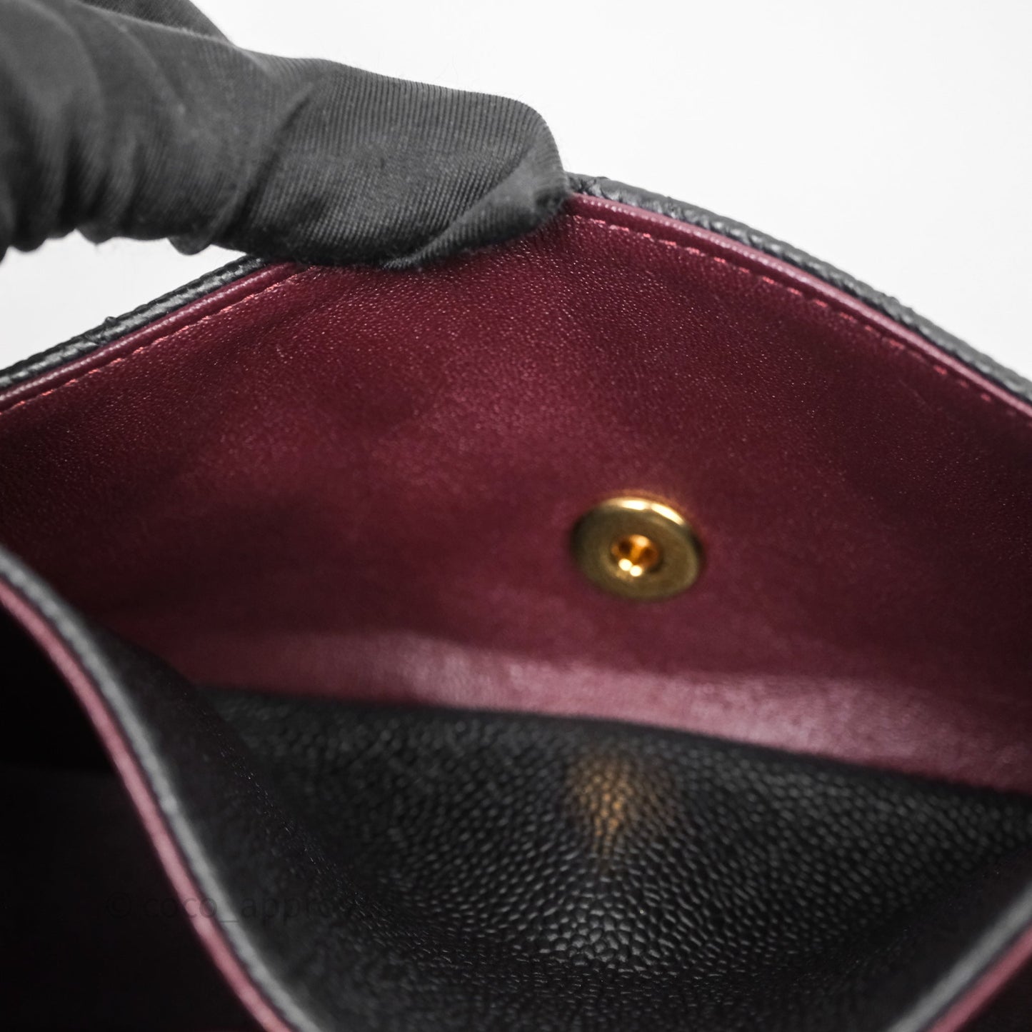 Chanel Small Classic Flap Quilted Black Caviar Gold Hardware