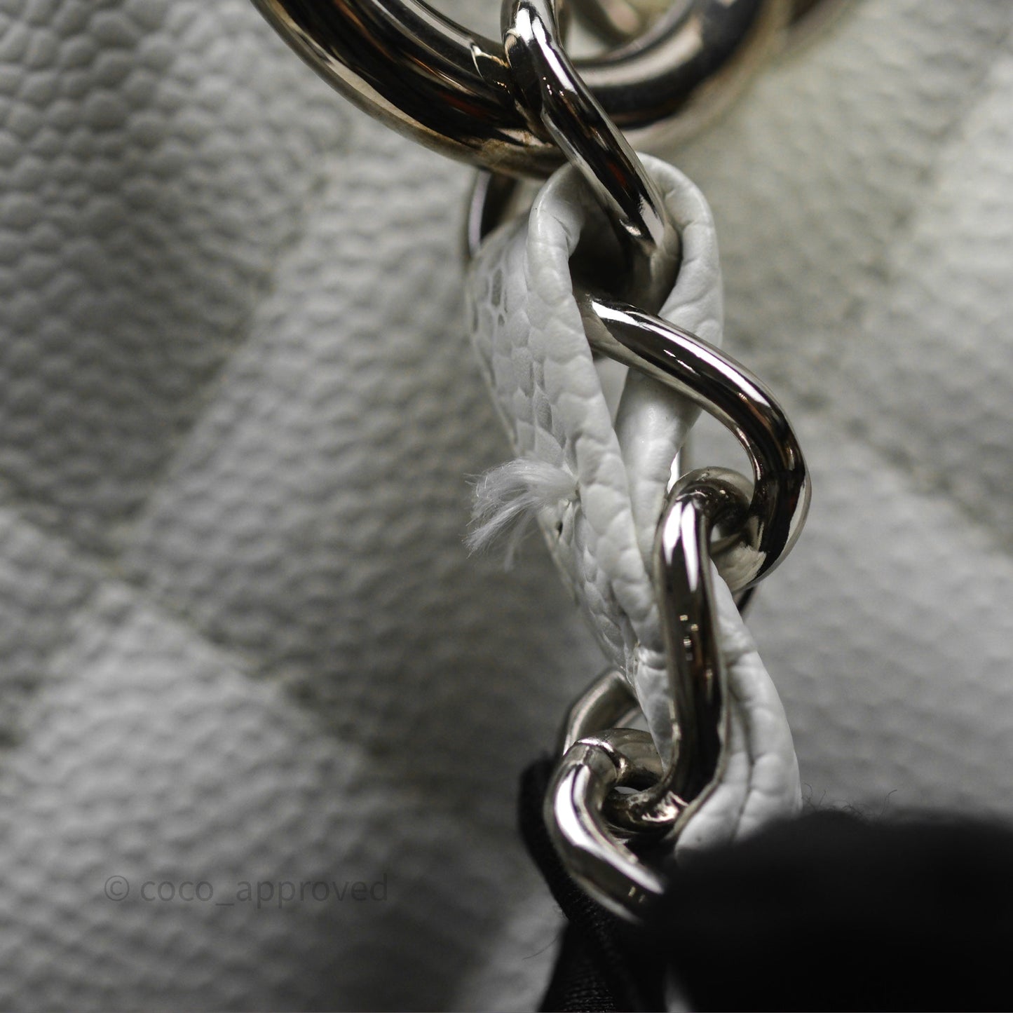 Chanel GST White Caviar Silver Hardware