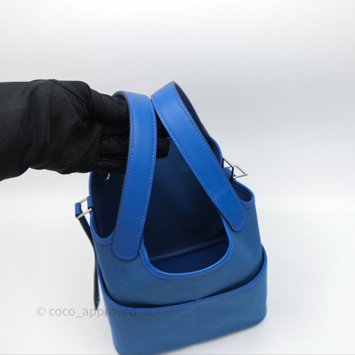 Hermes Picotin Lock 18 Cargo Pockets Bleu Royal Palladium Hardware