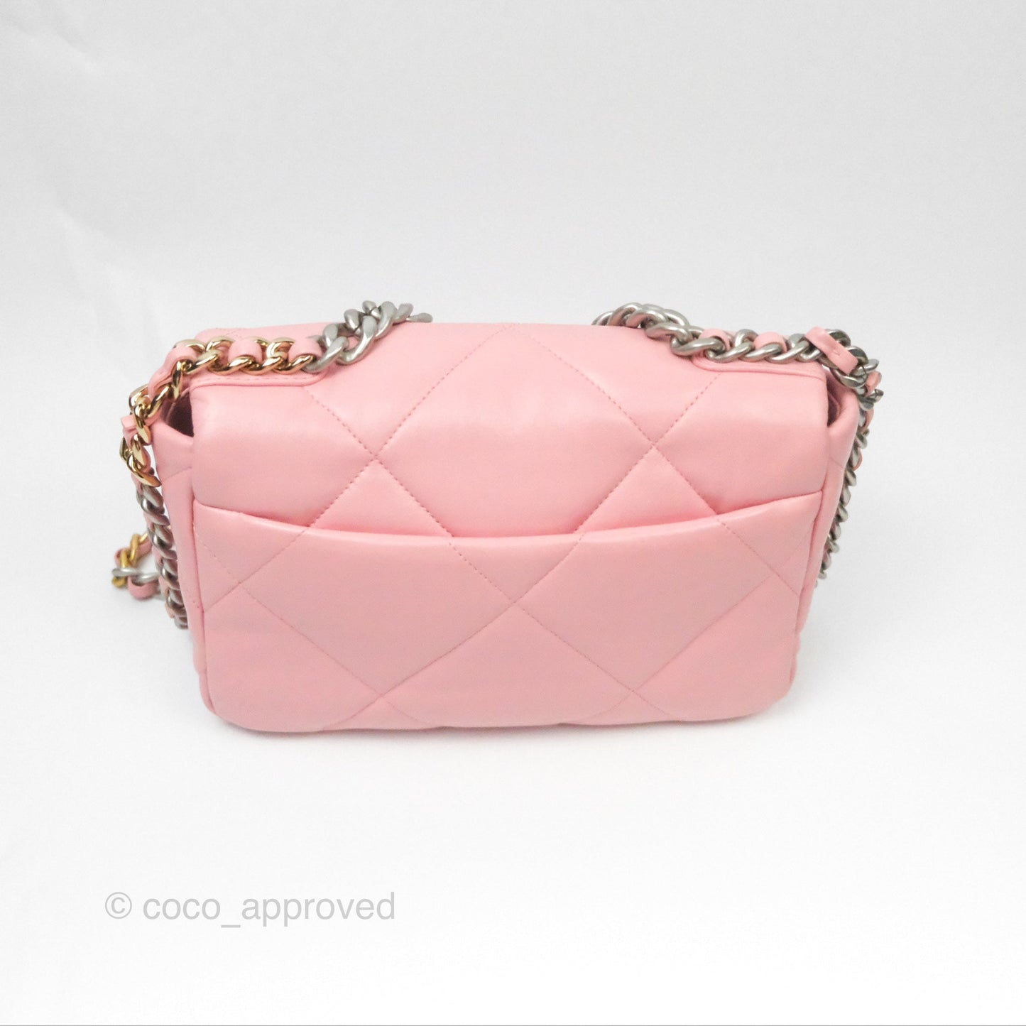 Chanel 19 Small Pink Lambskin Mixed Hardware
