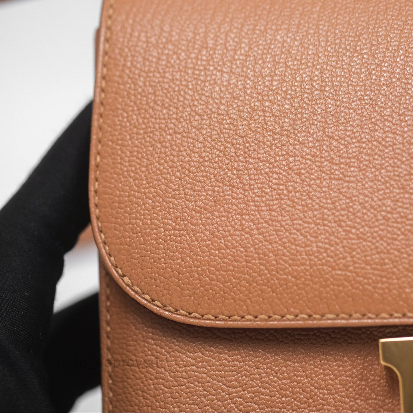Hermès Constance Mini Quebracho Chevre Gold Hardware