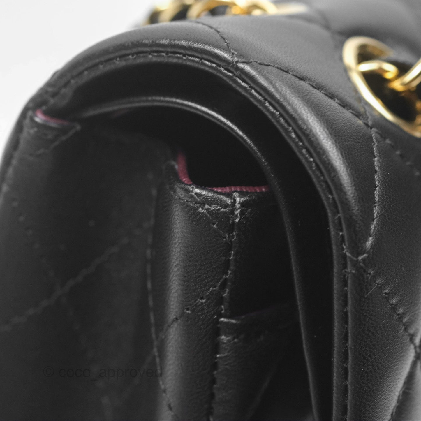 Chanel Small S/M Classic Flap Black Lambskin Gold Hardware