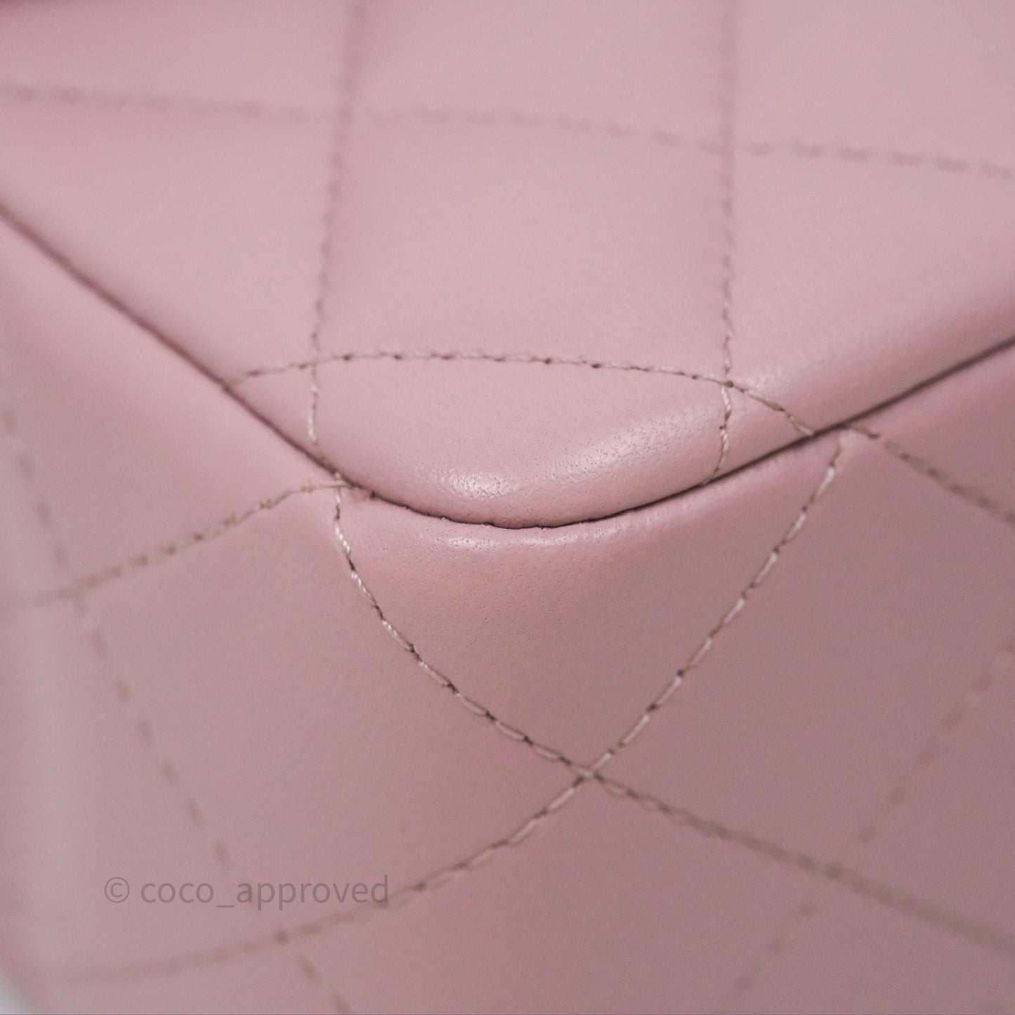 Chanel Top Handle Mini Rectangular Flap Lilac Pink Lambskin Gold Hardware