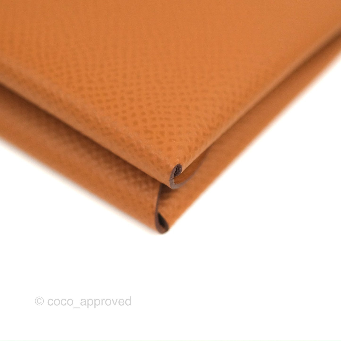 Hermès Calvi Duo Compact Card Holder Gold Epsom