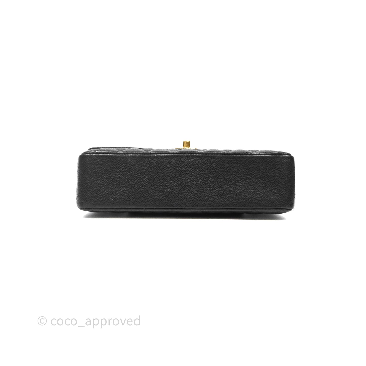 Chanel Classic M/L Medium Flap Quilted Black Caviar Gold Hardware