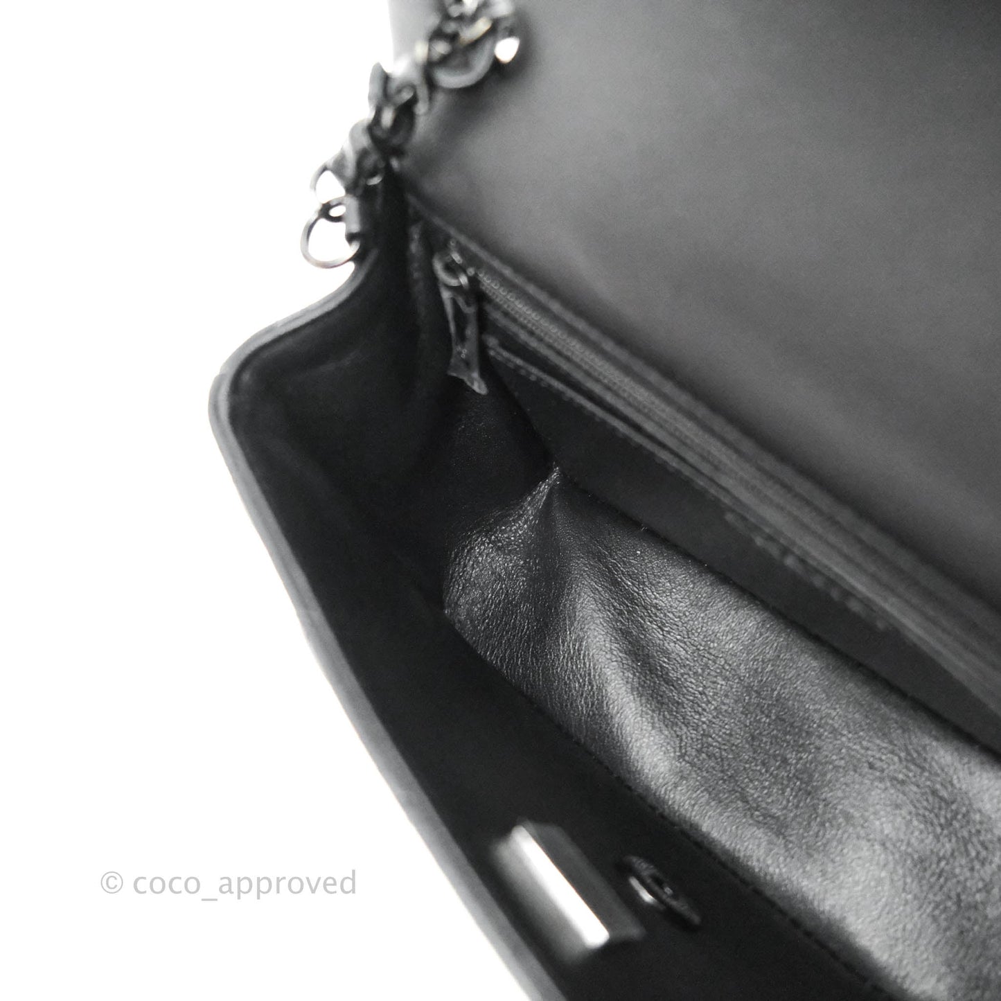 Chanel Quilted Mini Rectangular So Black Lambskin