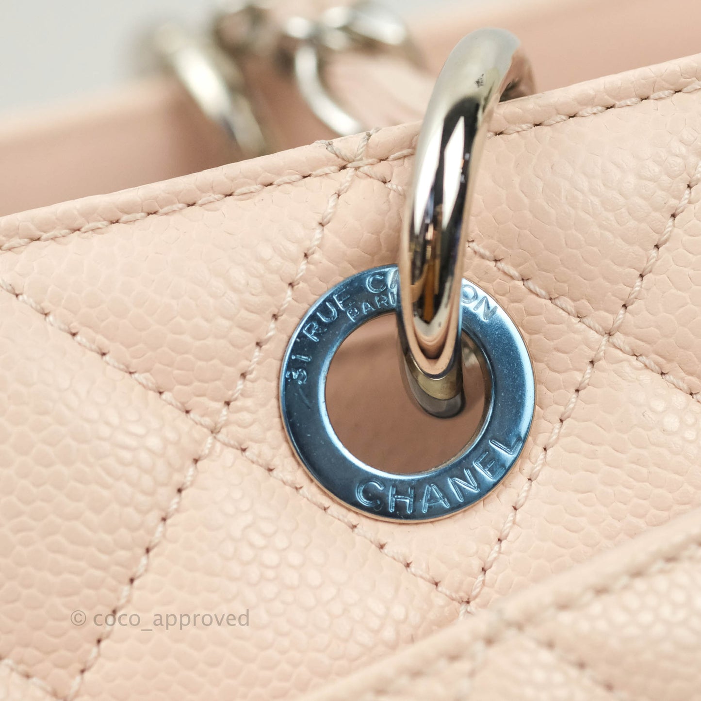 Chanel GST Pink Caviar Silver Hardware