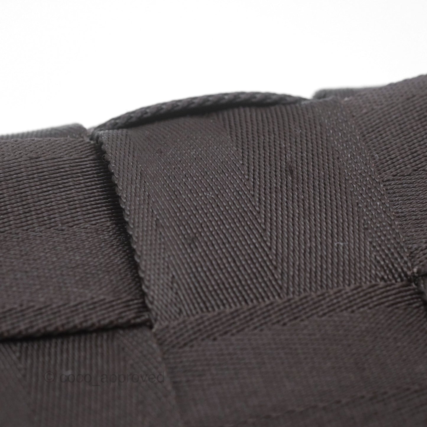 Bottega Veneta Maxi Webbing Cassette Bag Dark Brown